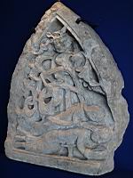 Bas-relief, La Mort de Pyrame et de Thisbe (Tympan, Pierre blanche, 12e siecle)(1)